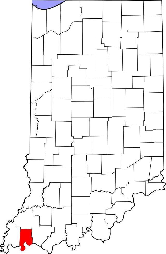 Vanderburgh County Map