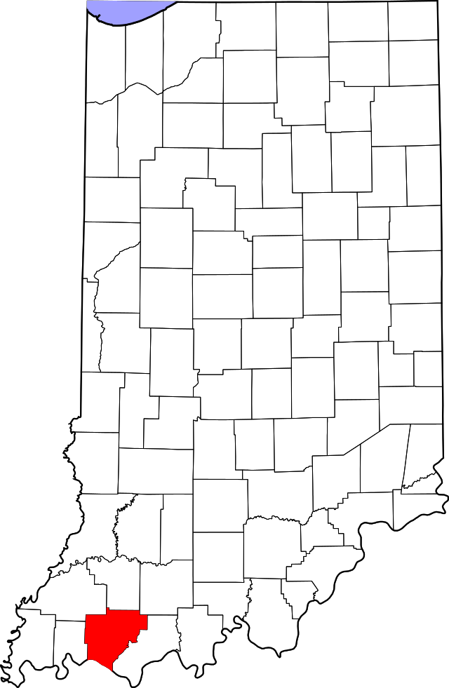 Warrick County Map